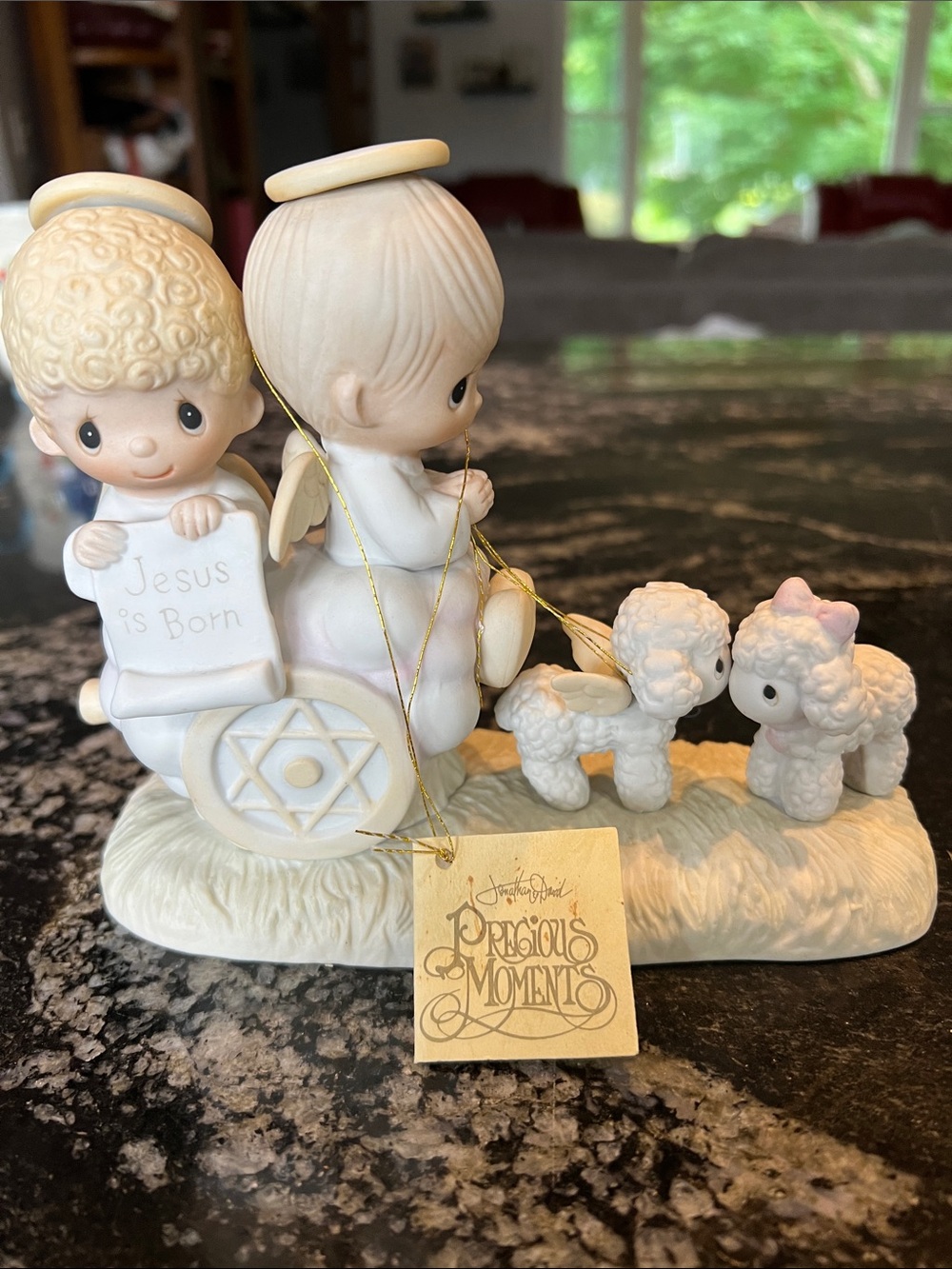 Vintage Precious Moments Nativity Figurine Collectibles-Jesus is Born.